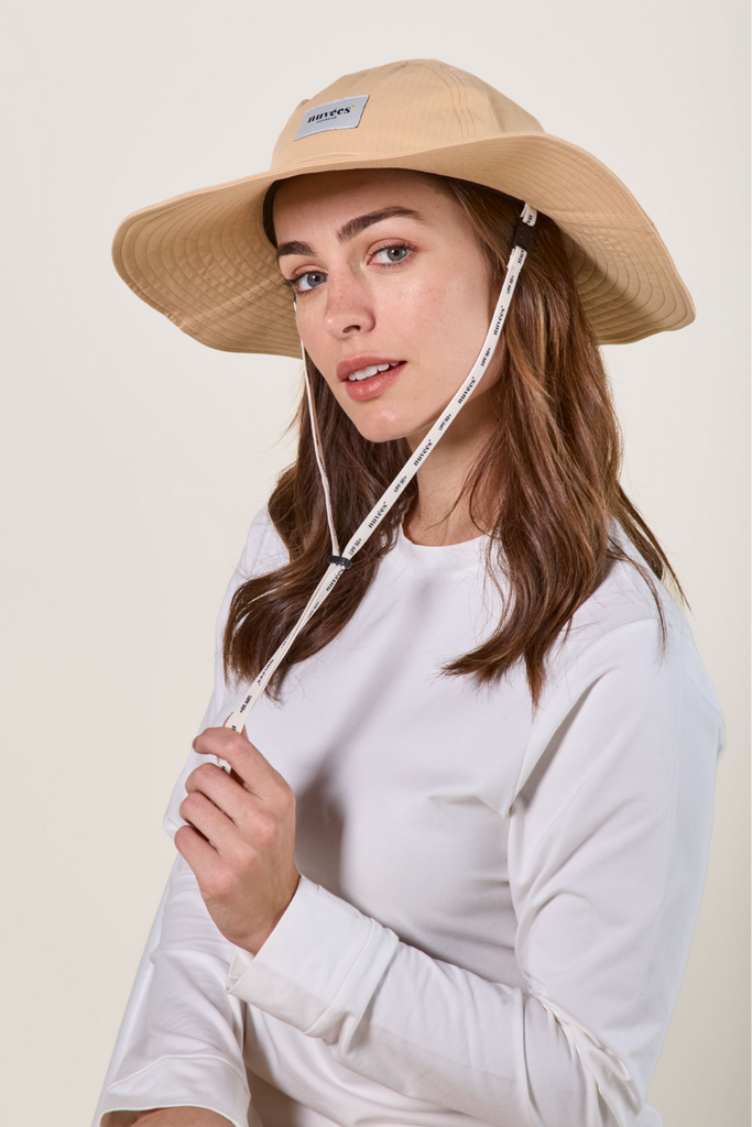 Chapeau anti-UV femme - café glacé - Nuvées - UPF 50+