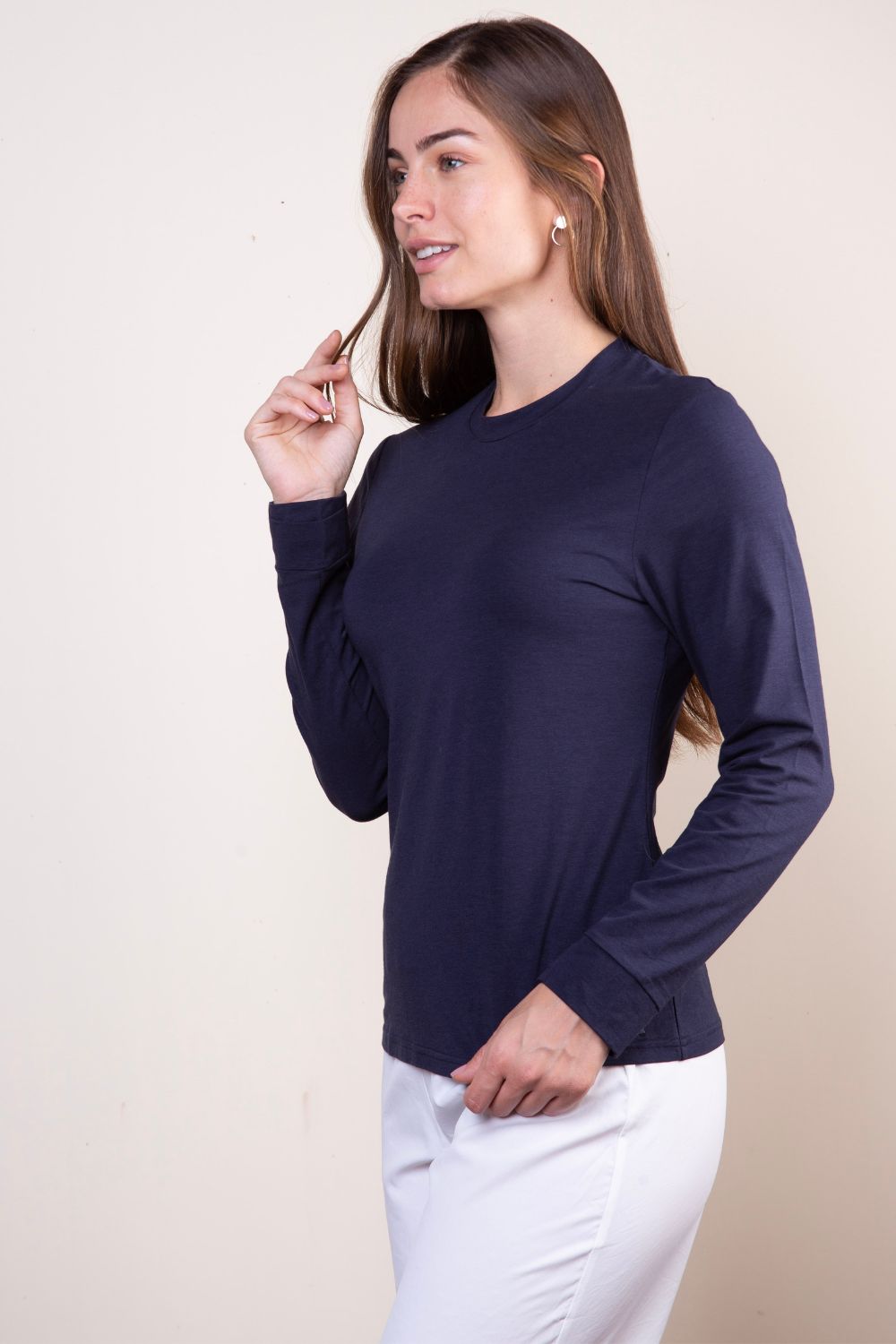 Tee-shirt de sport anti-UV femme - Bleu Océan - Nuvées - UPF 50 +
